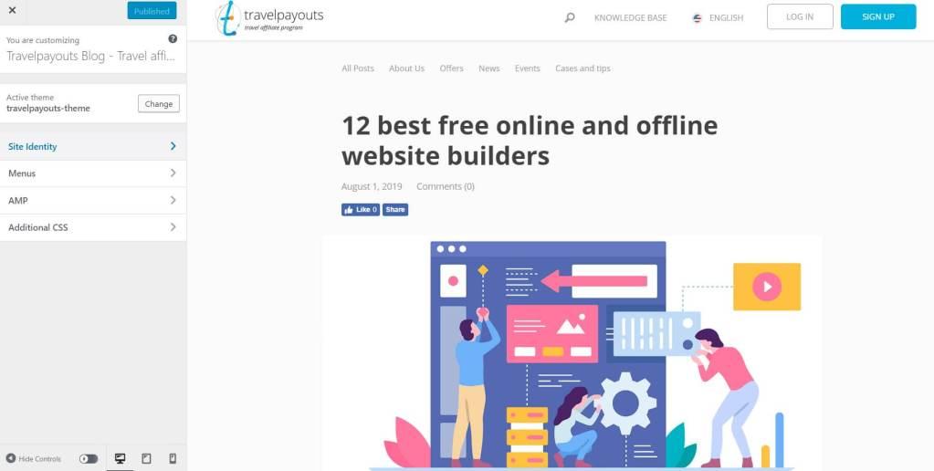 Website Building Food Market Hub
